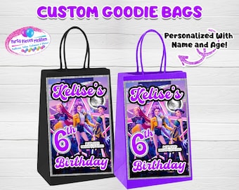 K POP Goodie Bags, K POP Candy Bags, K POP Party Favor Bags, K Pop Birthday Party, K Pop Custom Goodie Bags