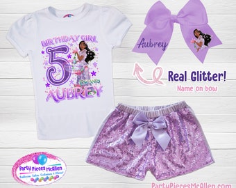 Encanto Isabella Birthday Outfit, Isabella Birthday Shirt, Encanto Bow, Encanto Movie Outfit, Isabella Madrigal