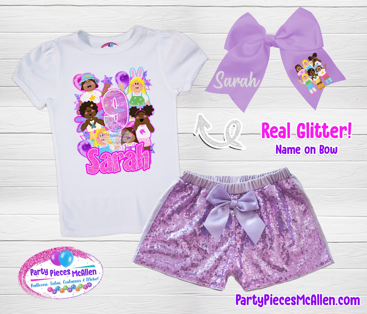 Gamer Girl Birthday Shirt with Glitter – Party Pieces McAllen
