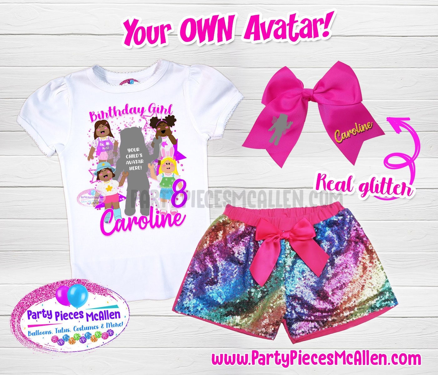 Girls Roblox Family Shirts – Party Pieces McAllen