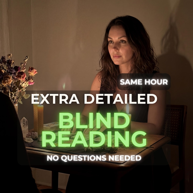 Blind Reading, Detailed Tarot Reading, No Questions Needed Intuitive Psychic Messages image 1