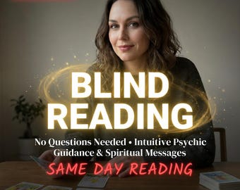 Lecture de tarot à l'aveugle sans poser de questions, conseils psychiques intuitifs, messages spirituels que l'univers veut vous faire entendre, PDF le jour même