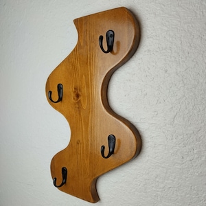 Mug Display Rack, Wooden Nature-Inspired Mug Holder, Coffee Cup Holder, Kitchen Organizer, Mug holder on the wall, Mug holder Wood