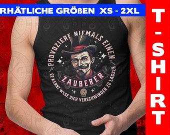 Zauberer Tank top | Classic | Vintage | Retro | Magier | lustiges shirt | Provoziere niemals einen Zauberer | magic | magician | Zauberei