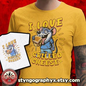 Grilled Cheese Lover Gift | Funny Sandwich T-Shirt | Cute Foodie Apparel | Perfect for Cheese Lovers & Food Enthusiasts