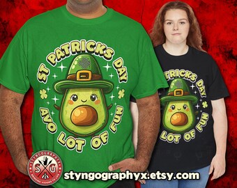 Saint Patricks Day Avocado Meme T-Shirt | Fun Pub Crawl Tee | St Paddy&#39;s Unisex Shirt | Holiday Apparel