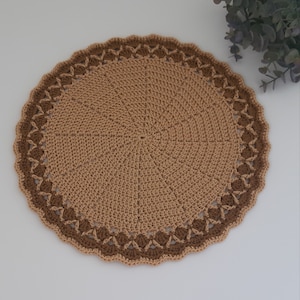 Crochet placemat, Handmade table mat