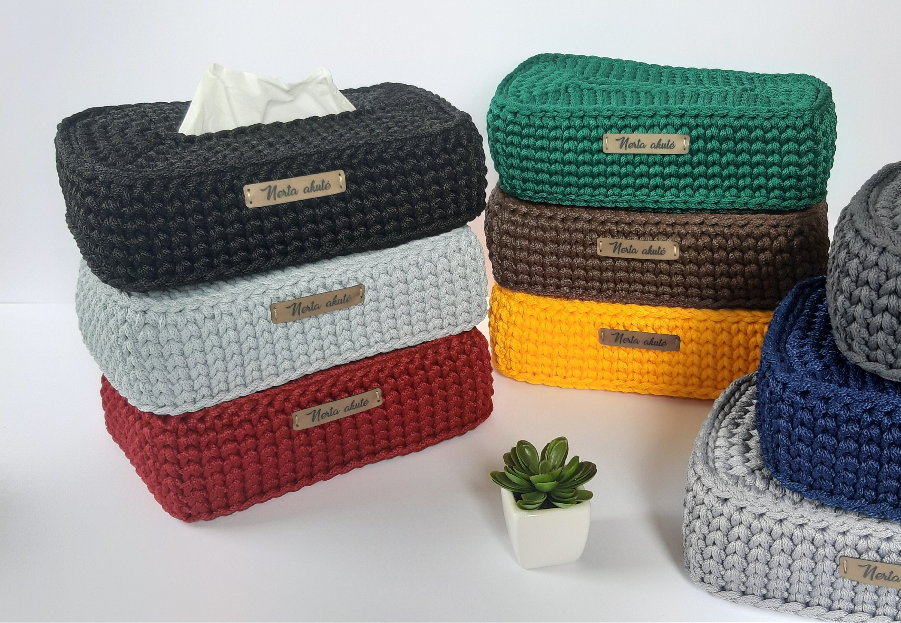 Crochet tissue box cover, Napkins holder, Perfect home decor detail