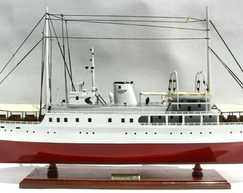 wooden boat model - LE SHEHERAZADE TINTIN - length: 70 cm