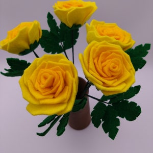 フェルトの花束5個