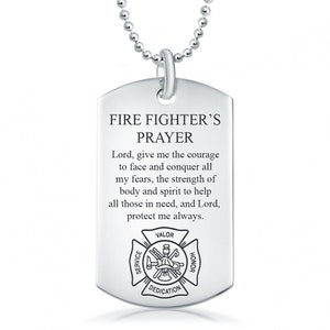 Fireman dog tags cheap