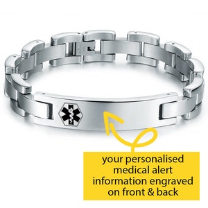 Medical Alert Bracelet, Personalised
