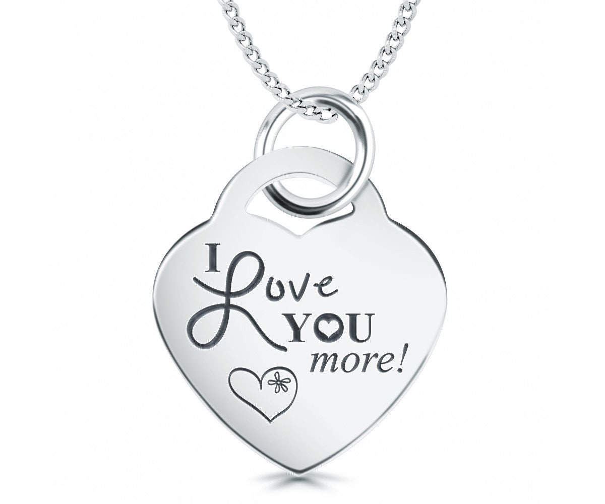 I Love You More Necklace Etsy Canada