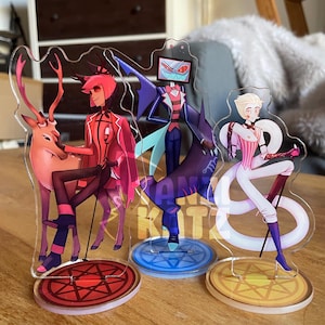Alastor Vox Lucifer Acrylic Standee | Hazbin Hotel | Applemedia