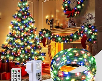 100m Xmas Decoration Fairy Light Mains Powered String Multicolor Waterproof IP67 with 800LEDs New Year