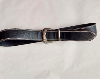 ceinture bohème vintage des années 90|ceinture noire|ceinture bohème rétro|Tenue de festival| accessoires vintage