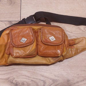 Vintage retro braune Leder Gürteltasche, Geldbörse, Boho Geldbörse, Accessoires, Old School Mode Festival rustikales Outfit