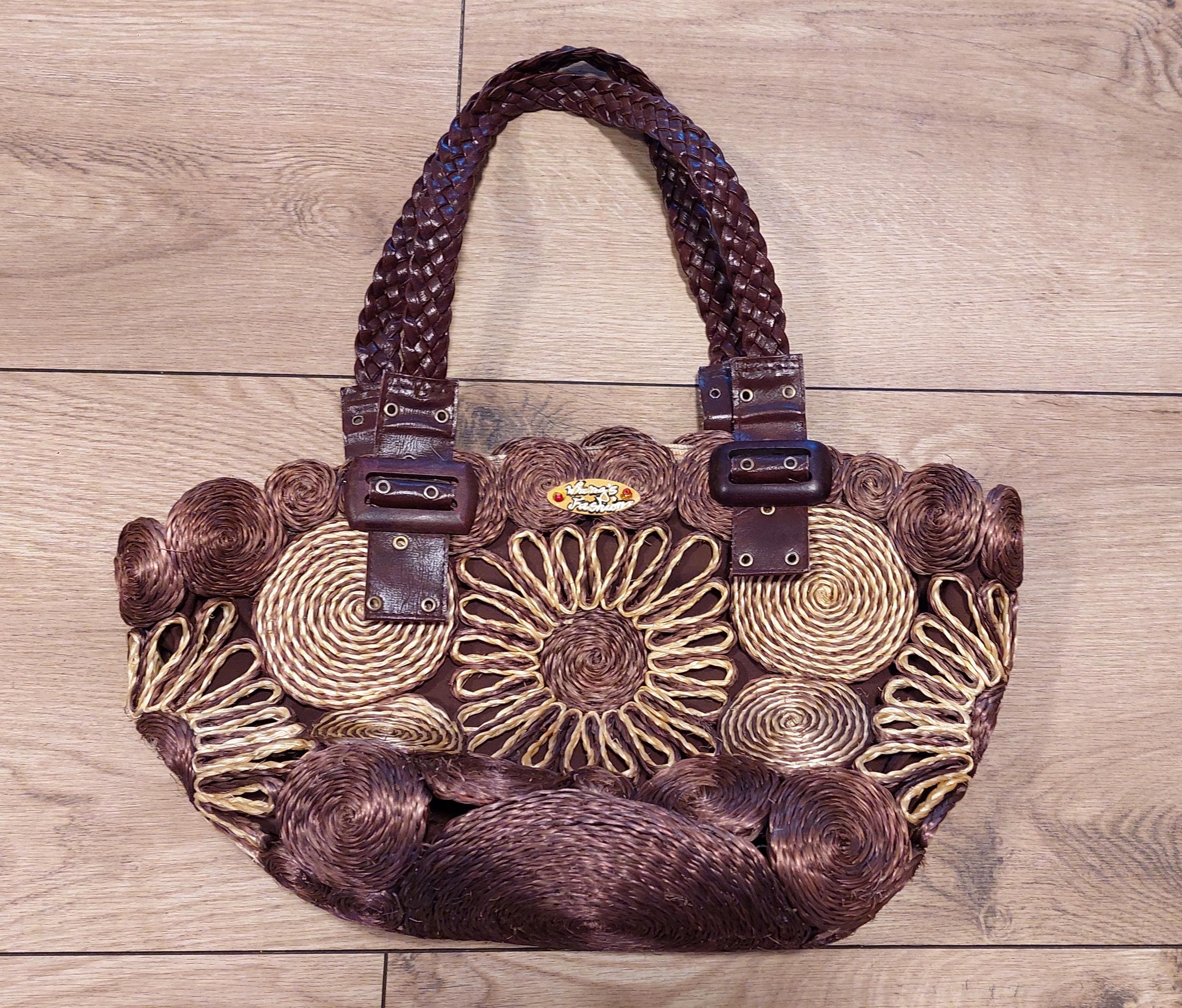 Vintage Braided Boho Bag: Retro Handmade Shoulder Purse - Etsy