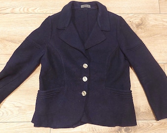 Vintage Bavarian Wool Blazer: Austrian Tyrolean Jacket, Size M