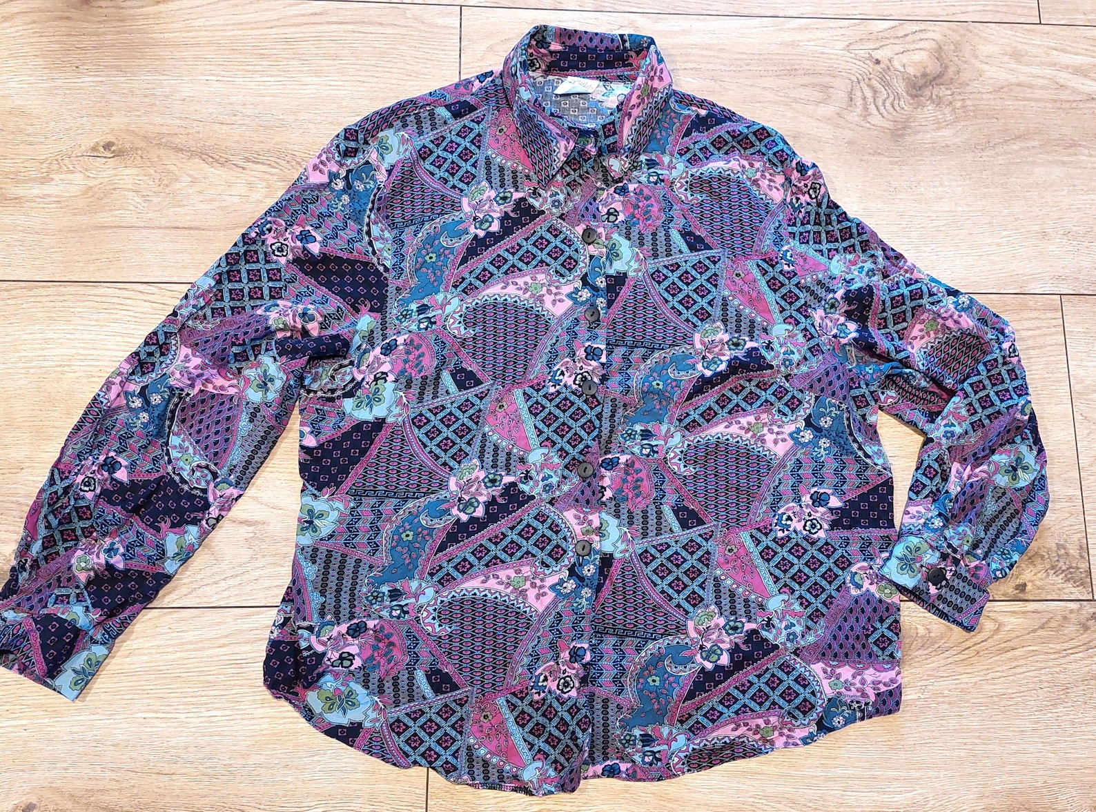 Vintage 90’s New York design brand floral print blouse top 🪽 main image 1
