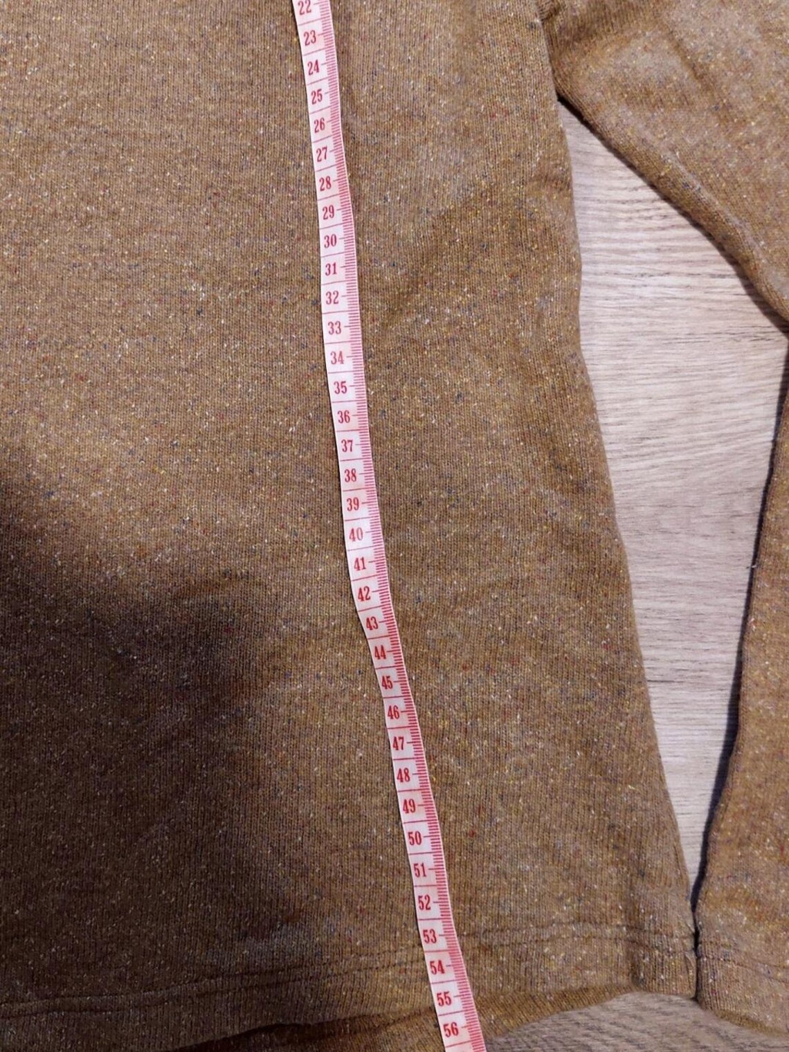 Vintage wool brown knit turtle neck sweater,pullover,Retro cozy pullover,sleeve knitted jumper,Wool knit,Size Small/Medium, foto 4 di 5