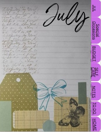 Scrapbooking Journal, Scrapbooking Pages, Monthly Journaling With  Individual Pages. Self Care and Personal Diary With Budget Planner 