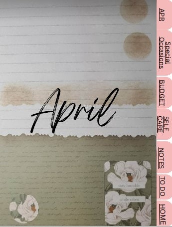 Scrapbooking Journal, Scrapbooking Pages, Monthly Journaling With  Individual Pages. Self Care and Personal Diary With Budget Planner 