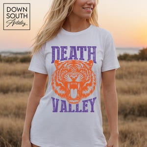 Death Valley T-Shirt for Clemson Fan, Death Valley Tiger T-Shirt, Clemson South Carolina Shirt, Clemson Gift, South Carolina Gift