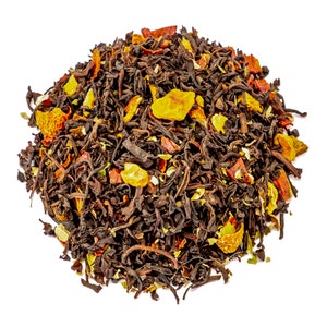 Granatapfel-Hagebutte - Natürlicher aromatisierter Loseblatt-Schwarztee 50g.