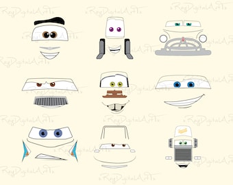 Cars Face Svg, Lightning McQueen Svg, Cars Svg Files For Cricut, Cars Movie Svg, Family Trip Svg, Family Vacation Png, Cars Svg Clipart