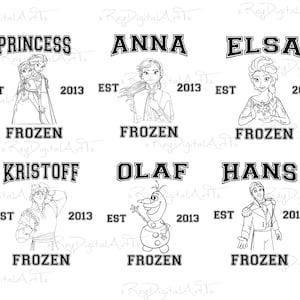 Frozen Png Bundle, Princess Png, Olaf Png, Elsa And Anna, Anna Png, Elsa Png, Frozen Elsa Png, Digital File, Instant Download