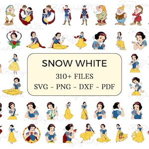 Sneeuwwitje Svg bundel, Sneeuwwitje Svg, Sneeuwwitje Party, Sneeuwwitje Verjaardag, Sneeuwwitje Png, Sneeuwwitje Cadeau, Clipart Cricut, Svg Png Dxf