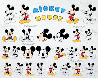 Mouse Svg Bundle, Mouse Silhouette Svg, Svg Files for Cricut, Layered, Svg Files Clipart, Silhouette, Cut Files Png File,Mouse Mega Bundle