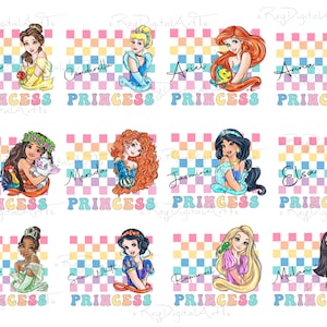 Bundle Princess Png, Moana Png Tiana Png, Little Mermaid Png, Ariel Png, Rapunzel Png, Snow White Png, Elsa Png, Anna Png, Cinderella Png