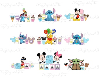 Bundle Snacks Svg, Familjeresa Png, Familjesemester Png, Söta karaktärer Digital Nedladdning Sublimeringsdesign, Svg-filer för Cricut, Eps, Dxf