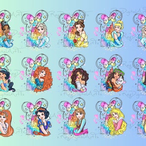 Princess Png Bundle, Princess Png, Princess Png Files, High Resolution PNG for all princess Digital Download, Princess clipart, Digital