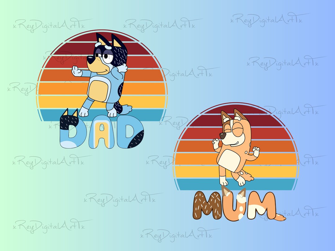 Bluey Png Bluey Dad Png Bluey Mom Png Bluey Birthday Bluey - Etsy España