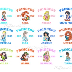 Princess Bundle Png, Princess Png, Girl Trip Png, Best Day Ever Png, Princess Est Png, alle prinses Digitale Download, Princess clipart