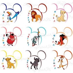 Pacote SVG do Rei Leão, Arquivos Svg para Cricut, Rei Leão Png, Viagem em Família 2024 Svg, Modo Vacay Svg, Pacote Hakuma Matata Svg, Rei Leão Clipart