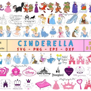 Cinderella Clipart, Aschenputtel Cricut, Aschenputtel Cricut, Prinzessinnen Clip Art, Aschenputtel Schnitt, Aschenputtel geschnitten, Aschenputtel geschnitten