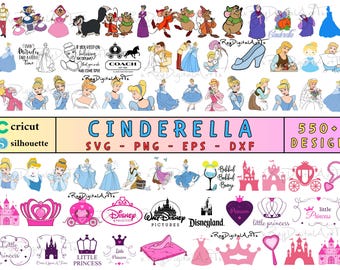 Cinderella Svg, Svg Files For Cricut, Layered Design, Vector Files, Cinderella Clipart, Cinderella Cricut, Princess Svg, Cinderella Cut File