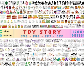 1200+ Files Toy Story Svg, Toy Story Clipart, Toy Story Birthday, Woody Svg Files for Cricut, Toy Story Png, Buzz Lightyear Svg, Digital