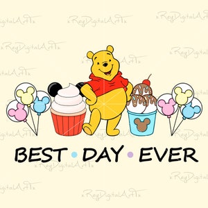 Winnie Best Day Ever Svg, con Honey Hunny Pot SVG, viaje familiar nuevo SVG, personalizar regalo svg, archivo de corte de vinilo svg, pdf, jpg, png imprimible