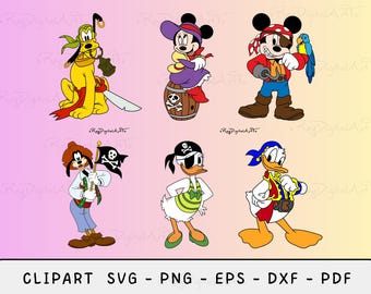 Cruise Pirate Clipart, Mouse Friends Cruise Svg, Family Vacation Svg, Family Trip Svg , Cruise Trip Crafts, Cruise Friends Svg, Pirate Svg