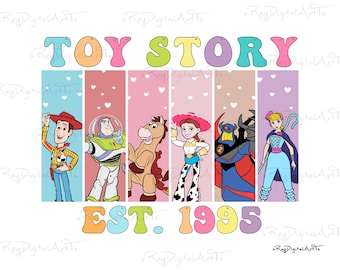 Toy Story Characters Png, Toy Story Png, Toy Story Clipart, Family Trip Png, Instant Download Png, Only Png,  You've Got A Friend In Me Png,