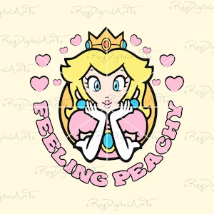 Rosa Prinzessin Png, Prinzessin Peach Png, Mario Prinzessin Png, Gefühl Pfirsich Png, Clipart, digitaler Download, Png-Dateien-Dateien für Cricut