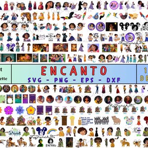 1200+ Encanto Svg Files, Encanto PNG Sublimation Cliaprts Bundle, Encanto Clipart, Svg Files For Cricut, Encanto Digital Printables, Layered