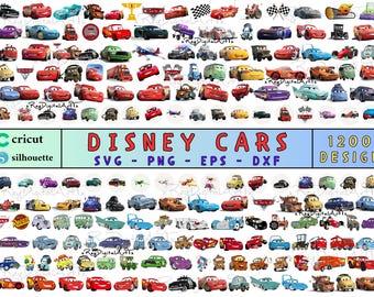Cars Svg Bundle, 1200+ Svg Png Dxf Eps, Cars Svg Cut File, Cars Cricut Files, Printable Clipart For Silhouette, Cricut, Instant Download