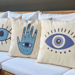 Pillowcase, pillowcases Fatima&#39;s Hand, Nazar, Evil Eye, 100% cotton