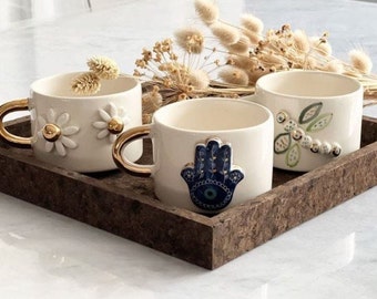 Kaffeetasse Fatimas Hand, Nazar, Nazar Tasse, Evil eye, Mug